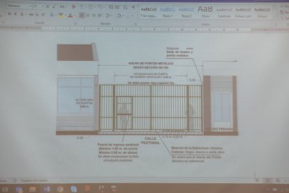 Plano para colocar portones en Guayaquil.