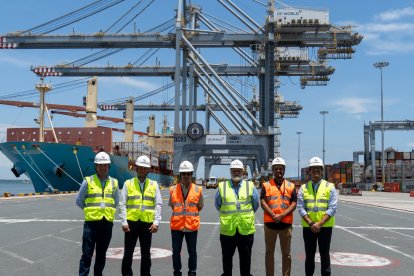 Las instalaciones de DP World en Posorja.