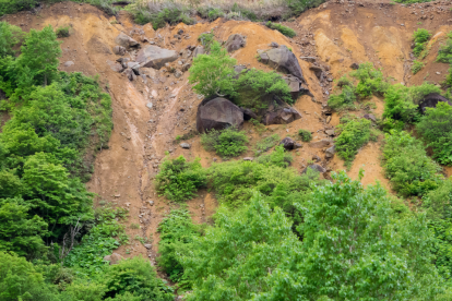 Los deslaves son frecuentes en la Sierra.