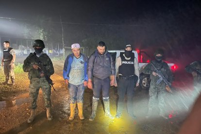 Los militares rescataron a los extranjeros Luis Alfredo P. y Eduardo I.