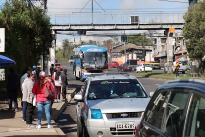 Vías libres en Quito en día de protestas.