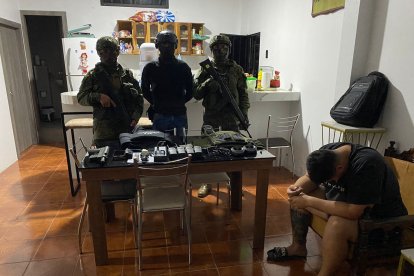 En Manabí, fue capturado el exjefe de seguridad de alias Rasquiña.