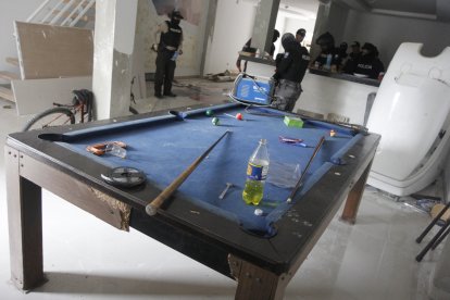 En las casas había áreas de entretenimiento.