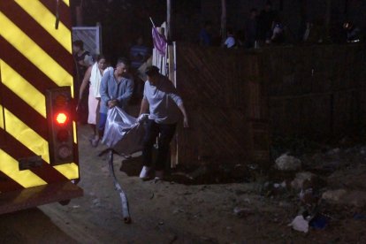 Momento en que se levantó el cadáver