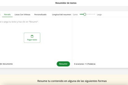 Personaliza tus resúmenes como si fueran un menú a la carta
