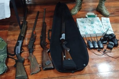 Algunos de los objetos hallados.