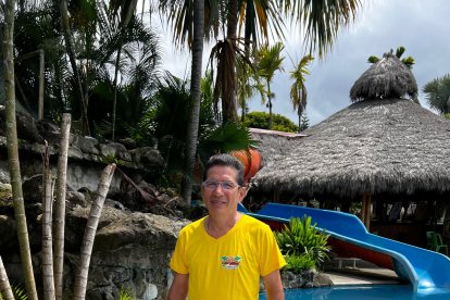 Pese a las constantes visitas de los extorsionadores, el propietario del complejo Don Vini sigue firme con su negocio. Ama a esta tierra.