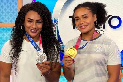 Tamara Salazar (i) y Neisi Dajomes (d) consiguieron históricas medallas en Tokio 2020+1.