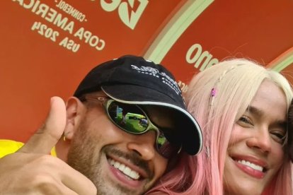 Feid y Karol G están en Miami en la Copa América 2024.