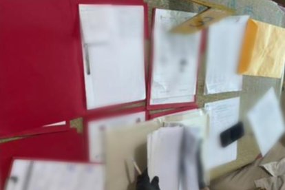 Parte de las evidencias recabadas