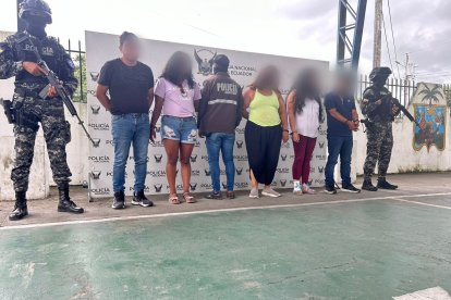 Los detenidos son de nacionalidad ecuatoriana y colombiana
