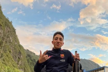 Kevin Pazmiño fue localizado sin vida en medio de una quebrada en el Tungurahua.