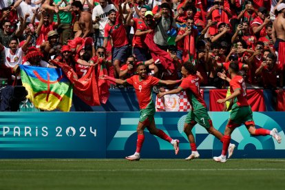 La selección de Marruecos logró su primera victoria en esta edición de los Juegos Olímpicos 2024.