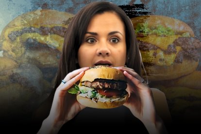 La prefecta del Guayas estuvo en la inauguración del Burguer Show.