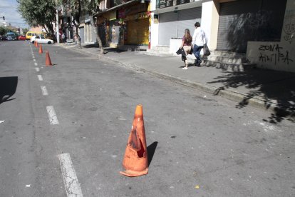 Esta zona, durante el día y entre semana, es bastante concurrida.
