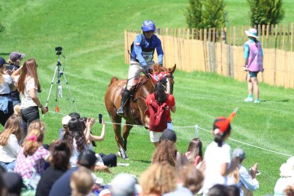 Nicolás Wettstein, mientras hacía el recorrido de cross country de los Juegos Olímpícos.