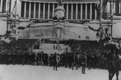 El régimen fascista italiano tuvo en Benito Mussolini a su líder.