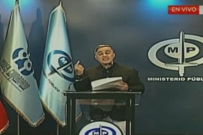 Captura de la rueda de prensa de William Saab.