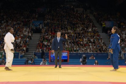 La judoca ecuatoriana Vanessa Chalá solo alcanzó un duelo en París 2024