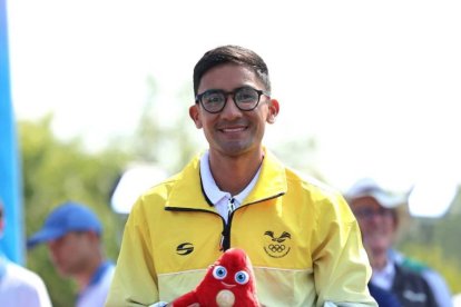 Daniel Pintado, marchista ecuatoriano ganó oro en París 2024.