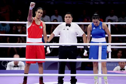 Imane Khelif fue declarada vencedora de su combate contra la italiana.