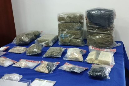 La droga fue decomisada por la Policía.