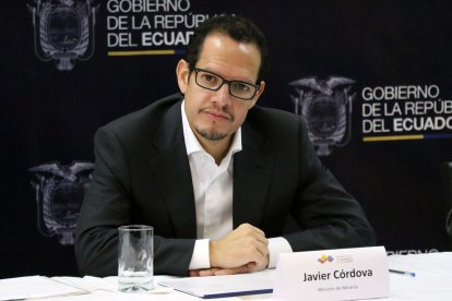 El exministro de minería, Javier Córdova