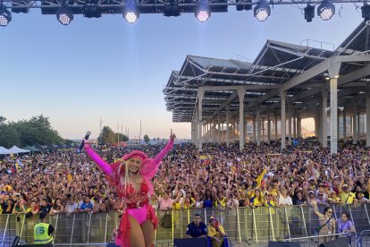 Jasú Montero durante su presentación en España.