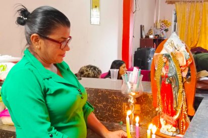 María Guzmán pidió a la Virgen de Guadalupe que acompañe a su hija en la clsificación.