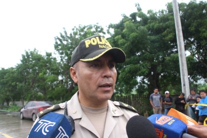 Mayor de policía Rodrigo Cruz, jefe de la subzona Santa Elena.