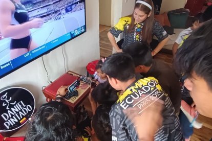 Los hijos y familiares cercanos de Daniel Pintado vieron la carrera en París 2024