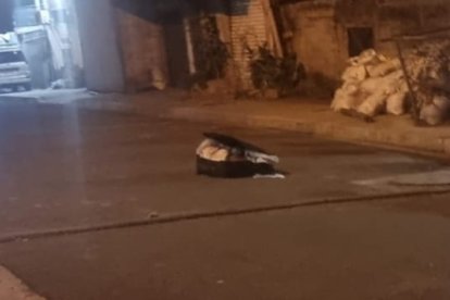 La maleta en que estaban las partes humanas.