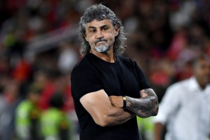 Leonel Álvarez no dio declaraciones tras avanzar en la Copa Ecuador.