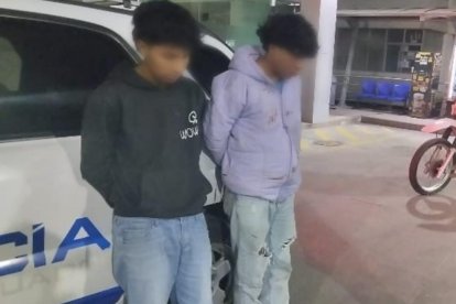 Dos sospechosos fueron detenidos por la Policía.