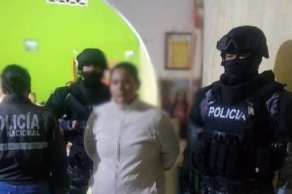 Una mujer fue detenida en el cantón Milagro, en la provincia de Guayas.