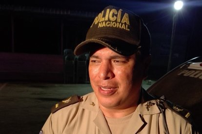 Mayor Juan Endara Romero, jefe encargado de la policía de Salitre.