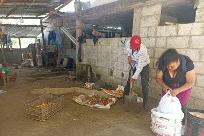 Deysi Chicaiza perdió a seis familiares, bienes y quedó endeudada.