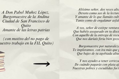 El soneto fue publicado en redes sociales como una forma de protesta.