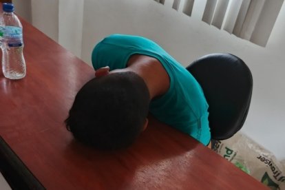 El sospechoso del ataque a las dos mujeres fue llevado a la Fiscalía.