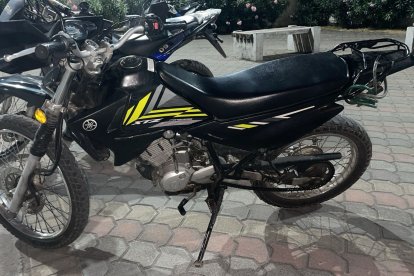 Una moto consta entre los objetos retenidos.