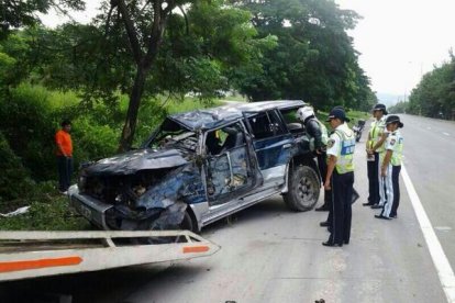 Accidente de tránsito en donde murió Denisse 'La China' Ruiz