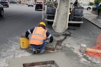 La obra concluyeron sobre la avenida Plaza Dañín.