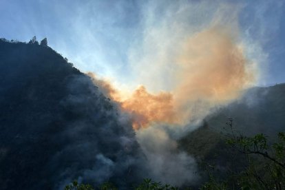 Sigchos sufre las consecuencias de un incendio forestal.