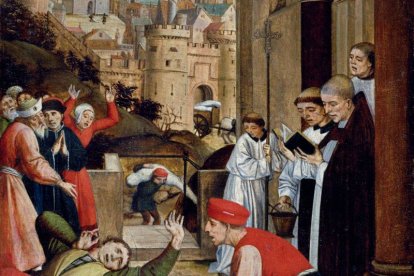 Representación gráfica de cómo se vivió la peste negra.