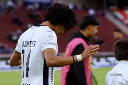 José Choclo Quintero marcó el segundo tanto en el partido de Liga ante Barcelona