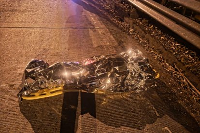 Así quedó el vehículo implicado.