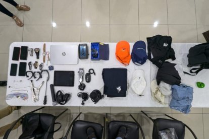 A los sospechosos les hallaron estas evidencias, de acuerdo a lo informado por la Policía Nacional.