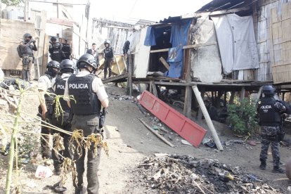 La casa donde fueron rescatados los tres afectados.