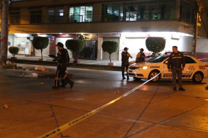 El sector cercano al gimnasio fue acordonado por la Policía.