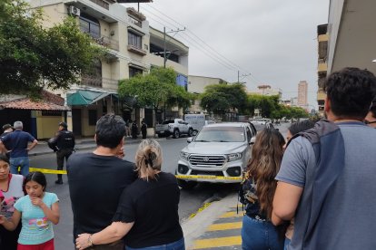 Hubo conmoción por este crimen en el centro de Guayaquil.
